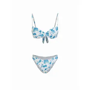 Cider Floral Sweetheart Underwire Cheeky Bikini Set
