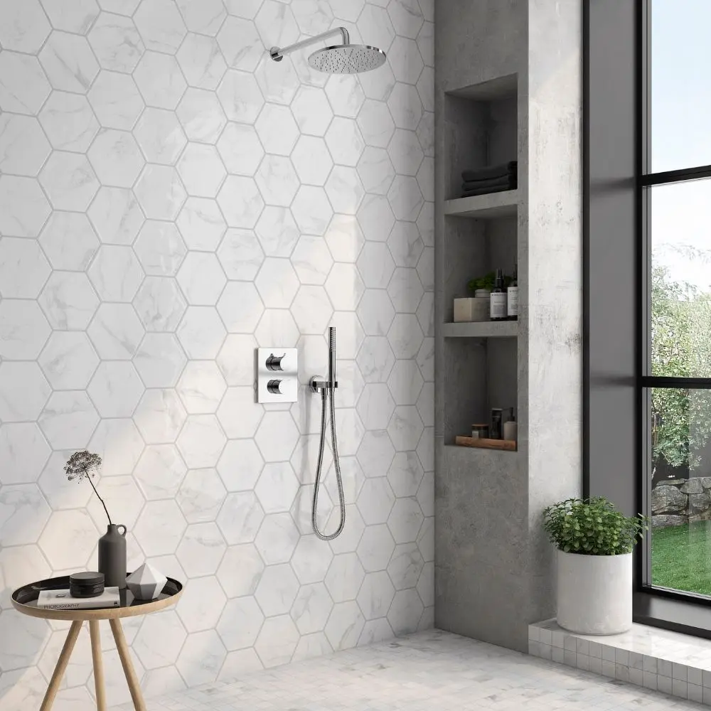 Milano Statuary White 8x9 Hexagon Porcelain Tile Matte
