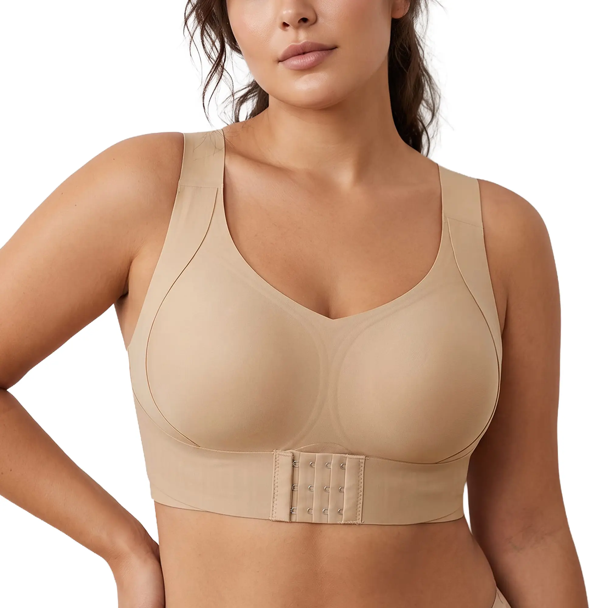 RIOTHE Body Shaping bra for Women, Wireless Full Coverage Bra with Full Back Coverage Support for a Smooth, Shaped Silhouette, Perfect for Everyday Wear and Work, Seamless Shaping Bras push up bra bras for women minimizer bra jelly bra,Limited-Time Deal
