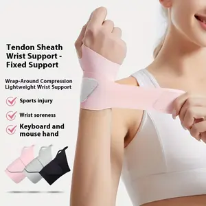 Adjustable Compression Wrist Wrap - Stabilizes Wrist for Gym, Tennis, Sports & Computer Use, Wrist Support Brace