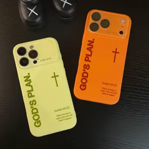 GOD'S PLAN Cross Isaiah60:22 Phone case for iPhone 17 Pro Max Plus Air/16/15/14/13/12/11 cases,Protective Silicone Cover, Protection Durable, Shockproof Drop,God's Gift,Faithfully.JL49