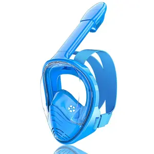 180° Wide View Full Face Snorkel Mask, 1 Count Anti-fog & Leak-proof Diving Masks, Professional Water Sports Equipment for Children, Diving Gear