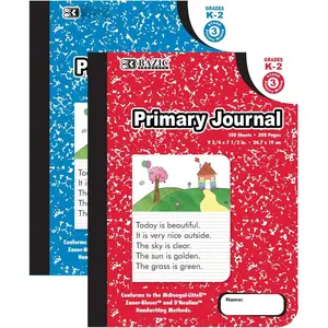 Primary Journal 100 Sheet Marble Composition Book, Pre School 1 Grade 2 Grade Comp Books Notebook, for   Student Learning Drawing, 1 Unit