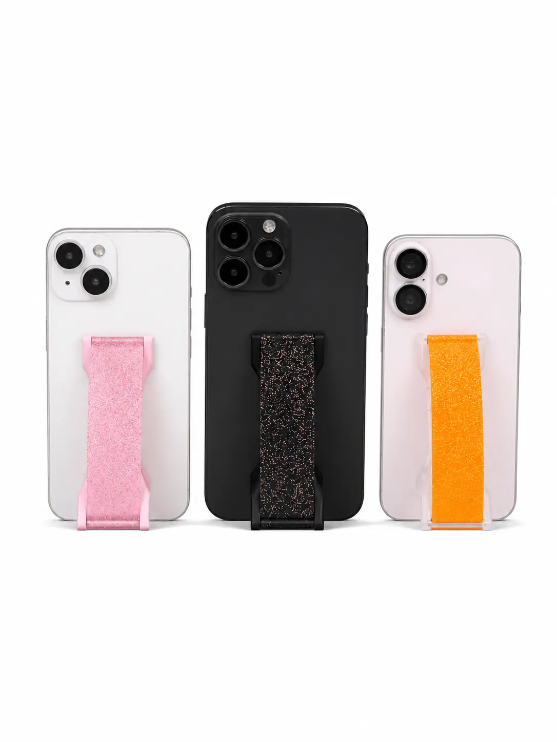 PRO GLITTERS - Magnetic Phone Grip Accessories Landscape Mount Silicone Devices Metal Smartphone Cellphone Stand Cell Phone Holder Handle Phone Accessory Compatible Smartphone Holders Magnets Phone Holder Magstand Phone Holder Mobile Mount Pink Diamond Gl