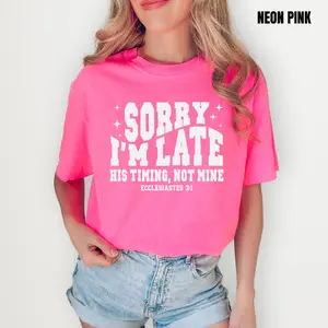 His Timing Not Mine Comfort Colors T-Shirt 'NLB'
