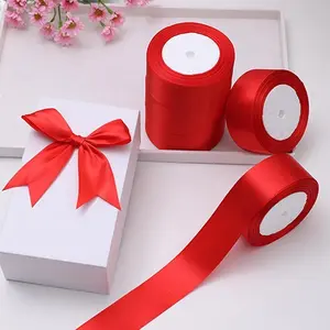 5 Rolls Pure Color Decorative Ribbon, Eternal Rose DIY Decoration Material, Valentine's Day, Wedding, Birthday Party, Mother's Day Gift