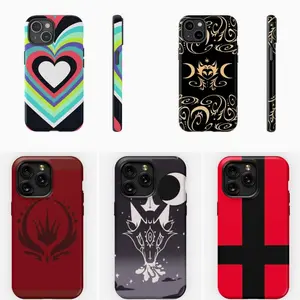 LIC Helluva Boss Character Pattern Impact-Resistant Phone Case, Shockproof Dual Layer Phone Case for iPhone 16 15 14 13 12 11 X Series, Glossy and Matte Finish Cover Case 9KJ