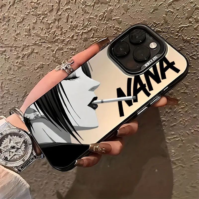 NANA Comics Matte Back Phone Case - Drop-Resistant Protection for Smartphone, Cellphone, Handheld Devices (17 Pro Max, 17 Air, 16 E, 15 Plus, 14, 13, 12, 11, X, XS, XR, 7, 8 Plus), Casing, Anime