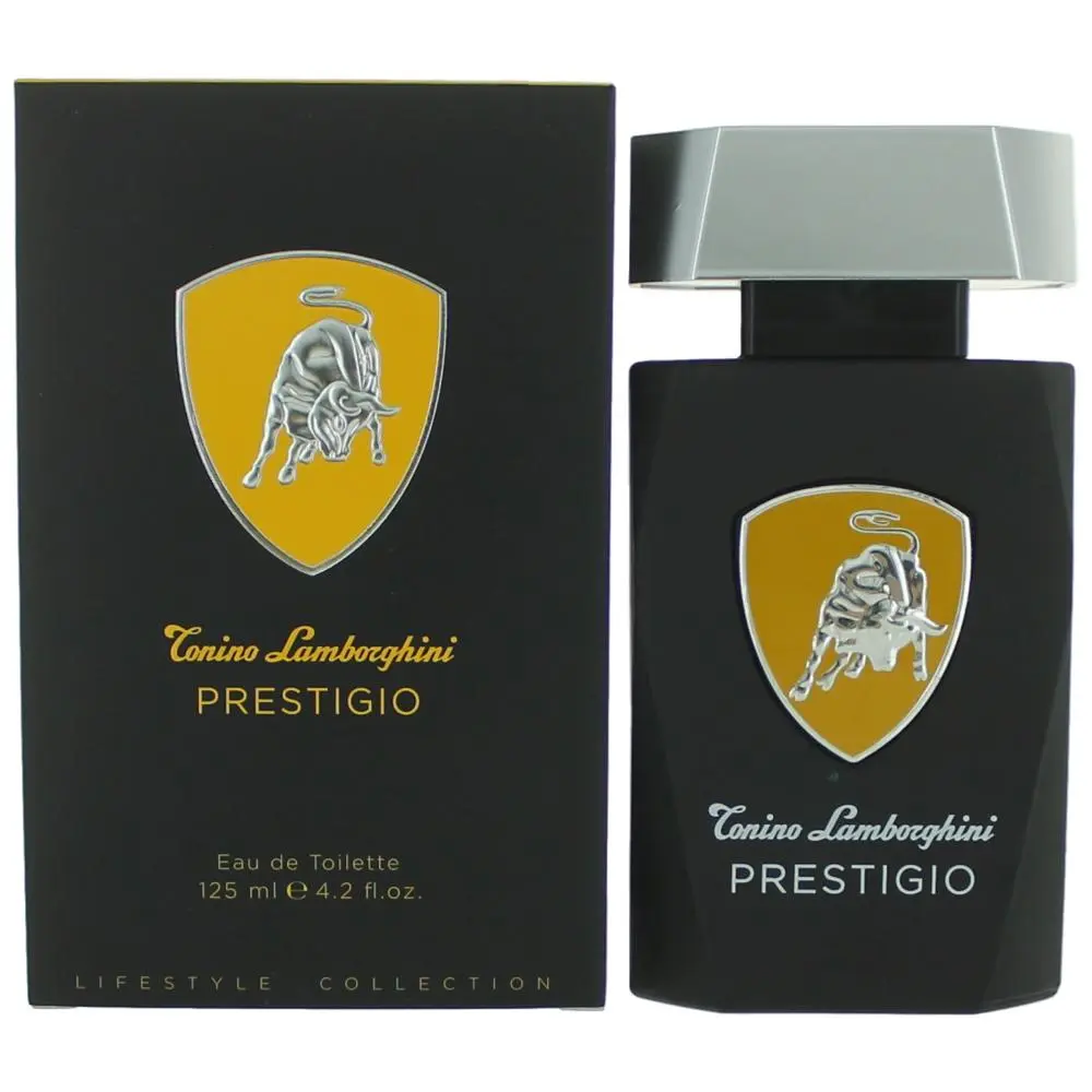 Prestigio by Tonino Lamborghini, 4.2 oz EDT Spray for Men, Pineapple, Amber, Citrus, Floral, Lemon, Cedarwood