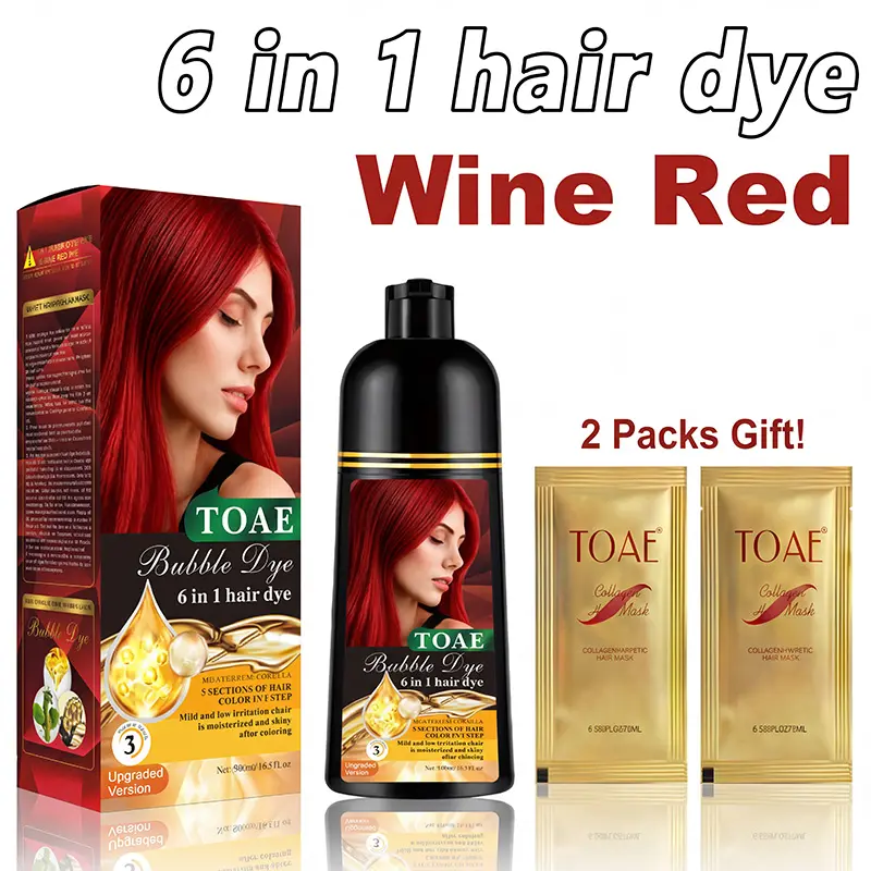 Wine Red+2Hair Mask
