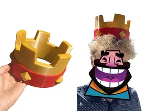 Clash King’s Crown – 3D Printed Display & Costume Prop