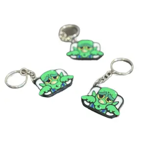 Clash Royale Emote Keychain - Compact Fun Accessory for Fans of the Game - Perfect for Carrying - Dimensions 1.76x1.26x0.10 Inches