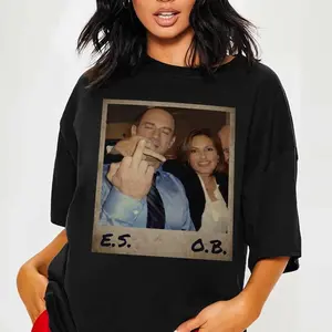 Elliot Stabler And Olivia Benson Shirt Law And Order Shirt Law And Order Svu Vintage Shirt, Comfort Cotton Graphic Printed Streetwear Unisexshirt Full Sizes S-4XL For Men and For Women