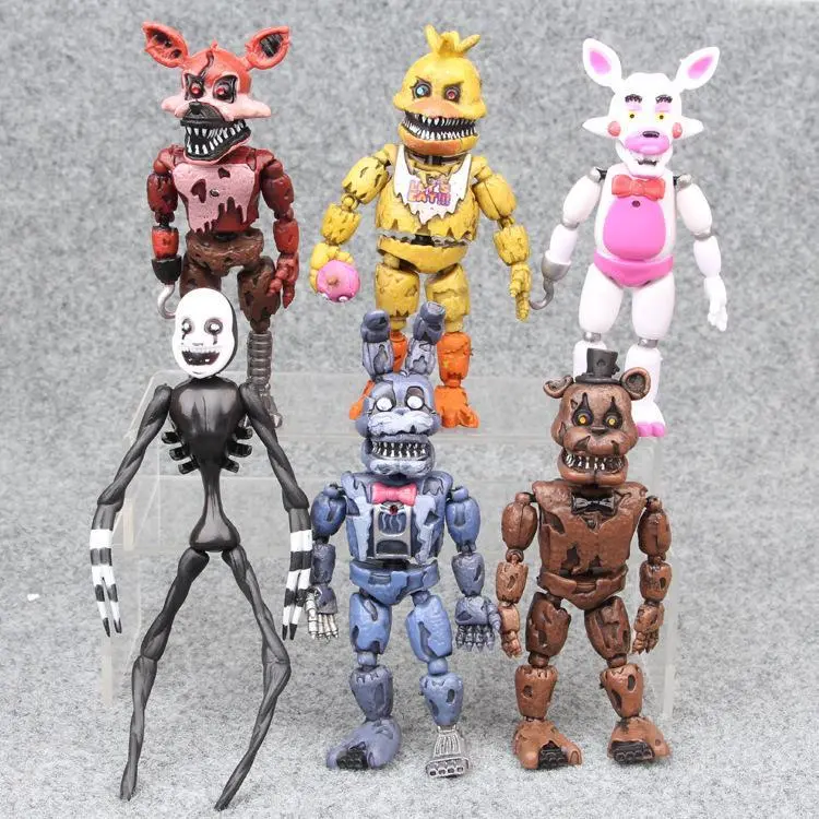 6pcs/set Five Nights at Freddy's High Quality Building Figure Toys 10cm