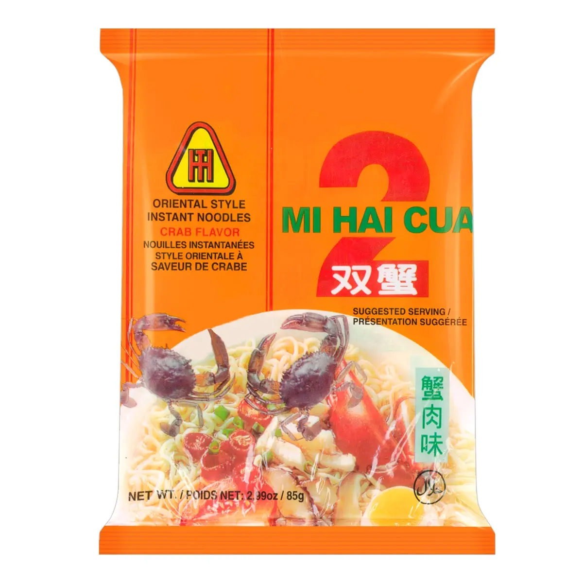 TAT HUI FOODS Crab Stick Instant Noodles - Savory Seafood Flavor, 85g Pack