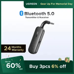 UGREEN Airplane Bluetooth Transmitter Receiver for 2 AirPods or BT Devices, Bluetooth Wireless Transmitter for Headphones, TV Car Home Stereo System, Bluetoothtransmitter, Auto, Automotive -tiktokshopmemorialday