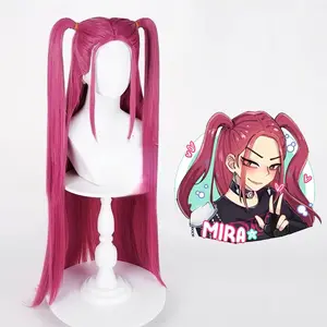 Anime < Demon Slayer >   Mirajane Rumi Zori Full Team Cosplay Wig Various Character Styles Full Set Headgear -- Men's Double Layer Satin Bonnet ceiling