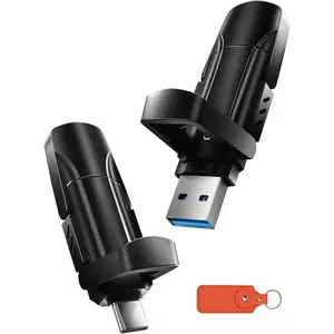 1TB Solid State Drives, 570MB/S Read  External SSD with Dual Port Type C + USB 3.2 Portable SSD for  17/16/15 Series, Android, , Windows