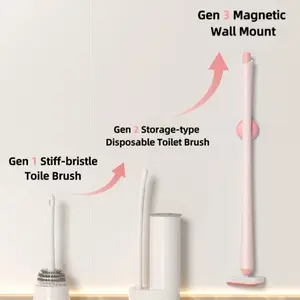 Magnetic toilet brush ,Suction Cup Toilet Brush  #Bathroom Cleaning Tool