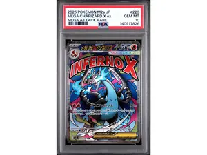 2025 Pokemon Mega Dream Ex High Class Expansion Japanese Mega Attack Rare Mega Charizard X Ex #223 PSA 10