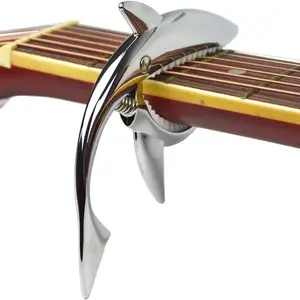 BODERI Zinc Alloy Tone Clip for Acoustic,Folk,Electric Guitar and Ukulele (red gold)