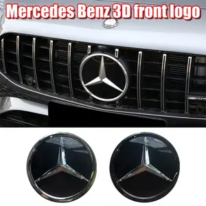 Mercedes-Benz Mirror Star Emblem Front Grille Badge W204/w205, Scratch-Resistant Wear-Resistant Replacement Accessory