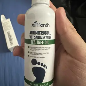 Herbal Antibacterial Foot Spray with Tea Tree Oil - 100ml Long-Lasting Formula for Foot Odor, Athlete's Foot Treatment & Fast-Acting Itch Relief