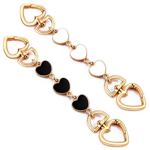 Bc 2pcs Heart Black White