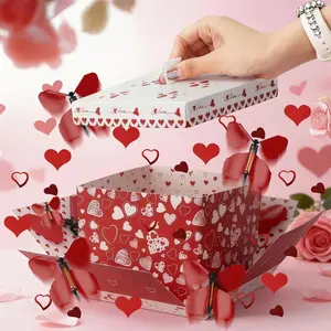 Butterfly Design Explosion Gift Box, 4 pcs Butterfly Themed Surprise Gift Box, Party Gift Box for Birthday, Wedding, Anniversary