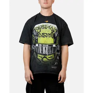 Culture Kings X Mclaren Lando Norris 'Vegas Grand Prix 2024' Helmet T-Shirt Black Acidwash