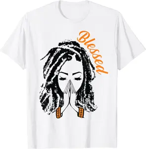 Melanin Poppin Black Girl Magic Plus Size Faith Based Tee T-Shirt - Joelalbe Shop 75B09NT785XW