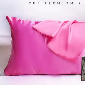 Silkworm Silk Pillowcase for Hair and Skin - Cream Color - Queen Size - Set of 2