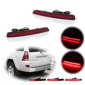 2pcs Full Red LED Rear Bumper Reflector Tail Brake Signal lamps Lights For 2012 2013 2014 Acura TL,Replace OEM 33505TK4A11, 33555TK4A11