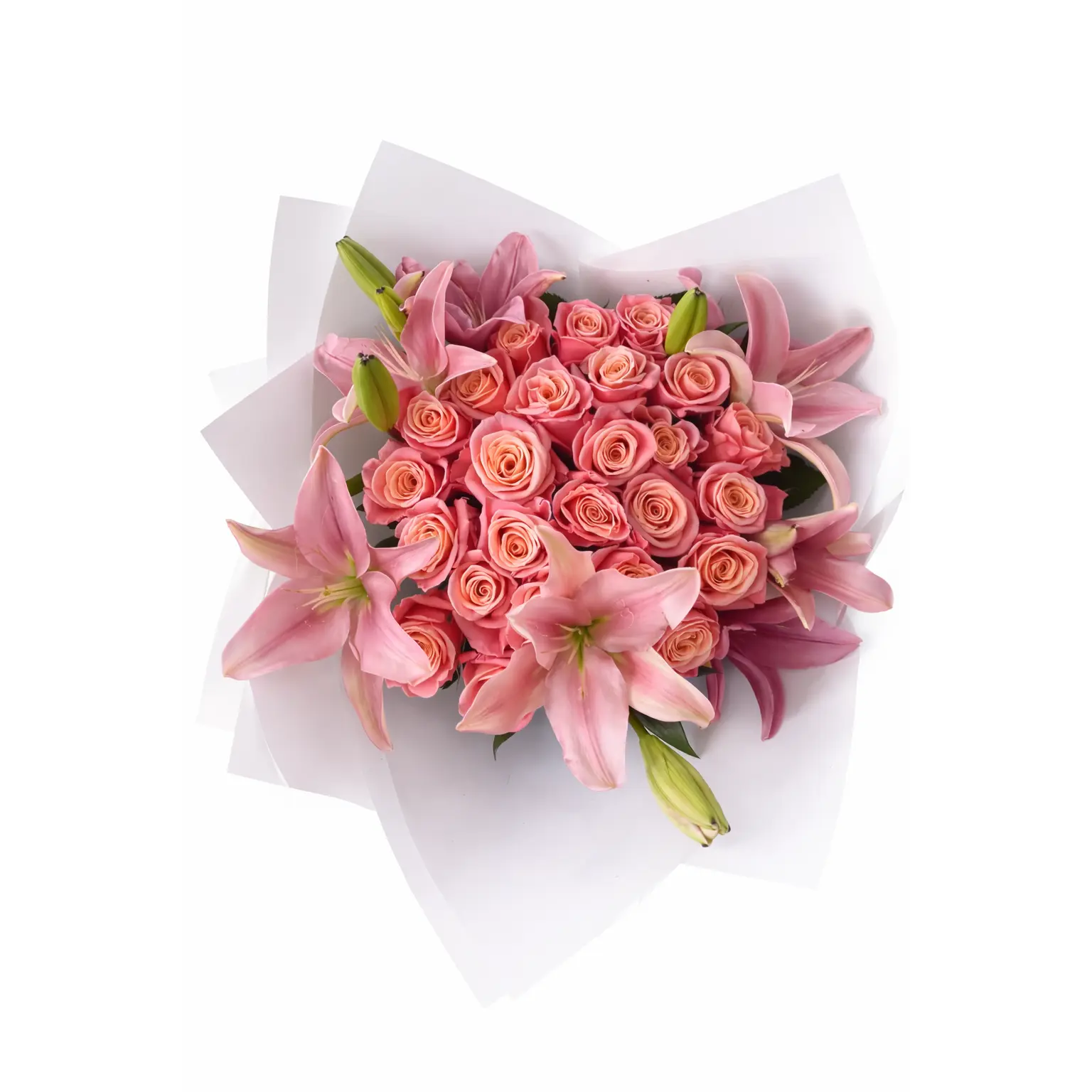 Blushing Pink Buchón Bouquet