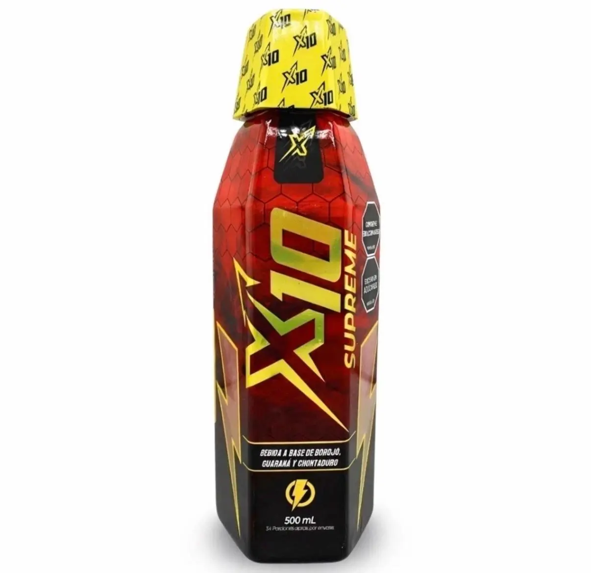 X10 SUPREME Functional Energy Drink 500 Ml | Borojo, Gurana & Chotaduro