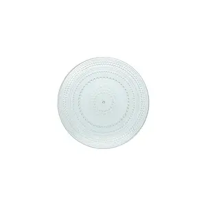 Fortessa Tableware Solutions 4pk 8" Jupiter Salad Plates Sage: Glass Round Solid Pattern, Dishwasher-Safe, Service for 4