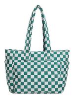 Green and White Check