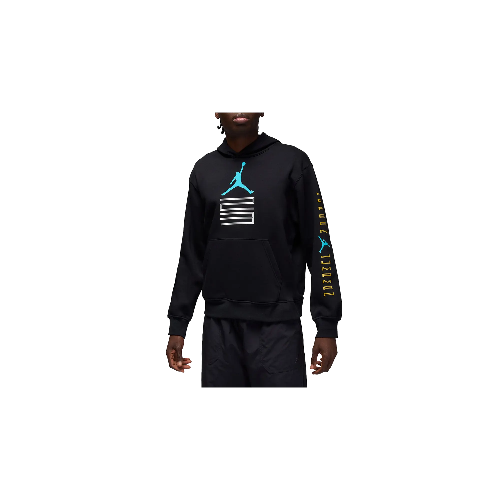 Jordan AJ11 Gamma Fleece Pullover Hoodie "Black" IQ6970 010