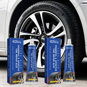 Tire Repair Adhesive, Professional Black Rubber Cement for Car, Seamless Strong Bonding, Heavy Duty, Flexible, Waterproof,Motorcycle, Bike, Rc and More