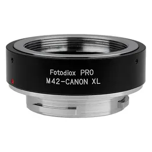 Fotodiox Pro Lens Mount Adapter Compatible with M42 (42mm x1 Thread Screw Mount) Lens to Canon XL Mount Video Camera. XL-1, XL-1s, XL-2, XL-H1 HDV Camcorder