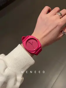 Matte Casual Watch, Silicone Case with Matching Strap, Minimalist Design, Lightweight Comfort, Precise Timekeeping, All-Season Fashion