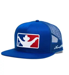 Lane Frost Icon Rodeo Trucker Hat, Blue Snapback Cap, Casual Fashion Accessory