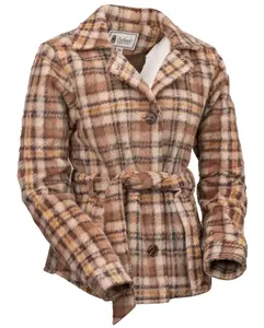 Outback Trading Company Women's Evelyn Brown Plaid Jacket 29858-BRN