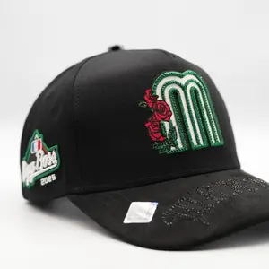 Hat M Mexico Virgen de Guadalupe Rosas Crystals Edition