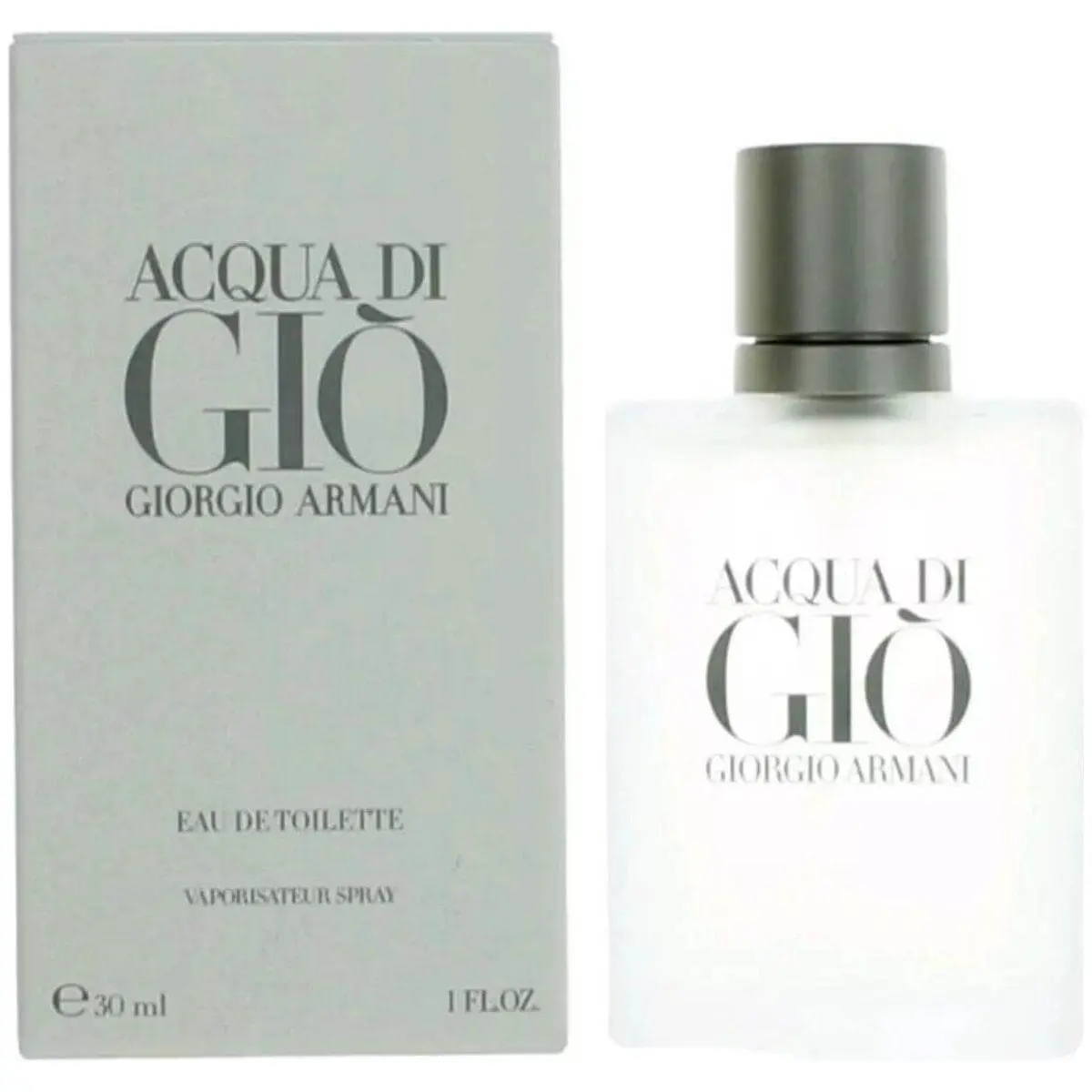 Giorgio Armani Acqua Di Gio Men's EDT Cologne Spray - 1.0 fl oz, Aromatic Citrusy Lemon Spray-On Fragrance with Bergamot-Jasmine-Citrus Blend, New in Box, Aromatic Citrusy Fragrance, Lemon Men's Fragrance