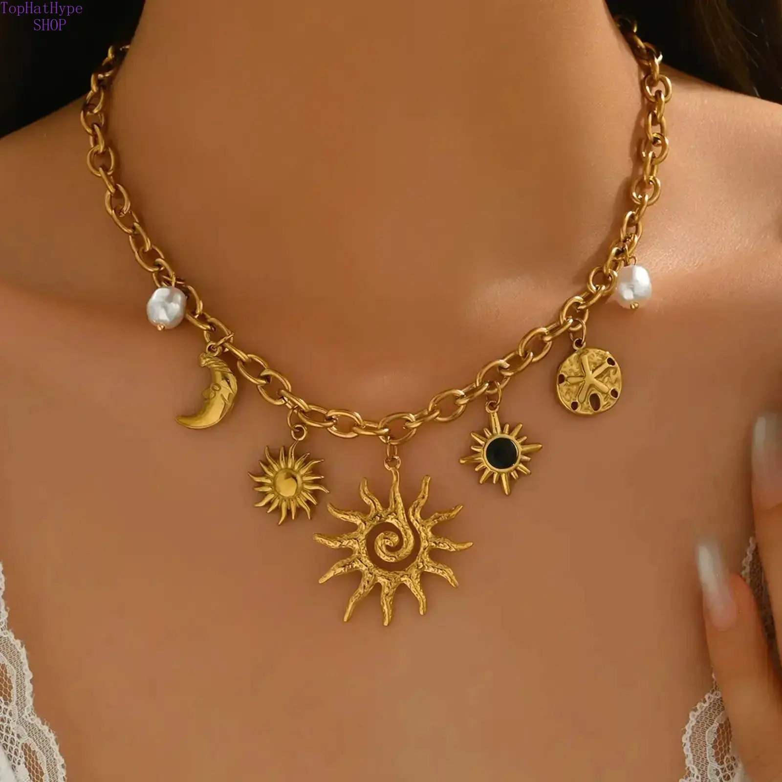 Women’s Sunflower Diamond‑Accent Charm Clavicle Necklace, Dainty Floral Pendant Collarbone Chain, Elegant Minimalist Fashion Jewelry for Daily Casual Wear, Party Date Nights & Holiday Birthday Gift‑Giving