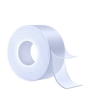 Nano Double-Sided Transparent  Installation Tape,  Good Adhesion.sticky ducttape，long lasting、 no residue and Strong adhesiveness tape, nanowall friendly,Winter weather available,Long-lasting nano tape.
