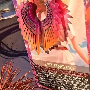 "Ethereal Flame Earrings" Hand-Poured Resin Wing Earrings jewellery