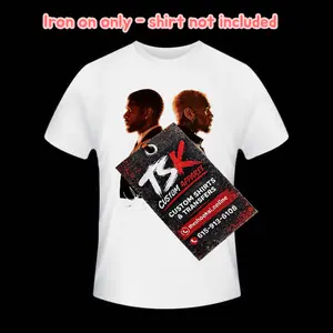 RB Red TInt DTF Iron on transfer for clothing t-shirts and hoodies all color fabrics