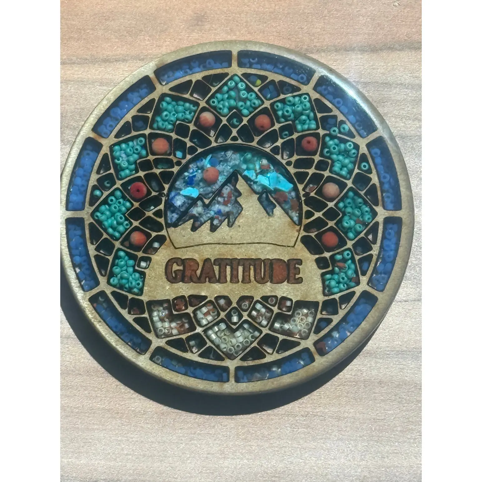 Gemstone Inlay Coaster